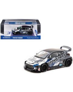 2023 Toyota GR Yaris RHD Diecast Model Car - Gray Metallic Toyo Tires 1/64 by Tarmac Works
