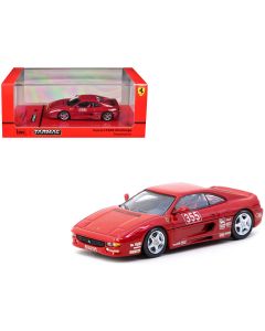 1995 Ferrari F355 Challenge Diecast Model Red 1/64 Tarmac Works Hobby64 Series