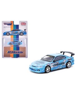2023 Nissan Silvia S15 Vertex RHD Diecast Model GReddy Light Blue 1/64 Tarmac Works