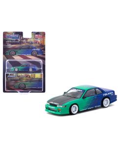 2023 Nissan Silvia S13 Vertex RHD Diecast Model, Falken Tires, Carbon Hood, 1/64 Global64 Series by Tarmac Works
