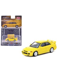 1995 Mitsubishi Lancer GSR Evolution III RHD Yellow 1/64 Diecast Model Tarmac Works