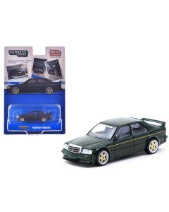 1990 Mercedes-Benz 190 E 2.5-16 EVO 1 Diecast Model Dark Green 1/64 Tarmac Works