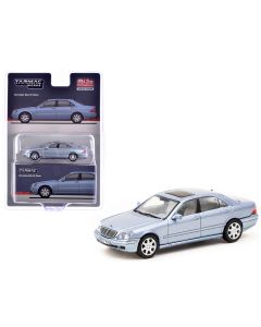 2023 Mercedes-Benz S-Class Horizon Blue Metallic 1/64 Diecast Model Tarmac Works