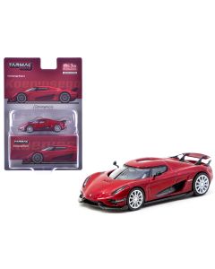 2016 Koenigsegg Regera Red Metallic 1/64 Diecast Model - Tarmac Works Global64 Series