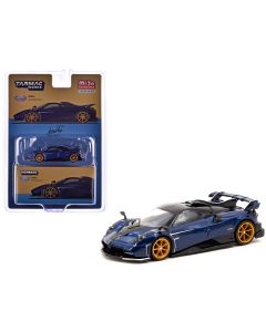 2023 Pagani Imola 1/64 Diecast Model Argentina Blue Metallic Black Top Global64 Tarmac Works