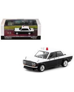 2023 Datsun 510 Japanese Police 1/64 Diecast Model Car - Tarmac Works Road64 Series