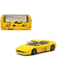 1992 Ferrari 348 Challenge Yellow Diecast Model Car 1/64 by Tarmac Works