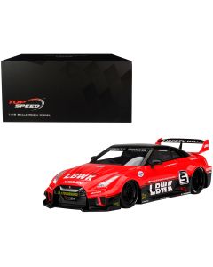 2023 Nissan 35GT-RR Ver.1 LB-Silhouette Works GT #5 RHD 1/18 Model Car Red/Black