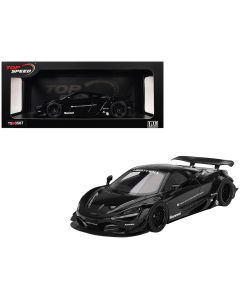 2024 McLaren 720S LB-Works Black 1/18 Model Car Tokyo Auto Salon by Top Speed