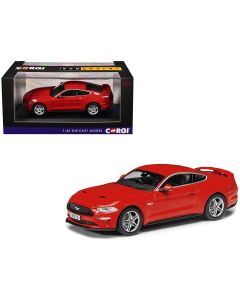 2023 Ford Mustang GT Fastback 5.0 RHD Diecast Model Car - Race Red 1/43 Corgi Vanguards